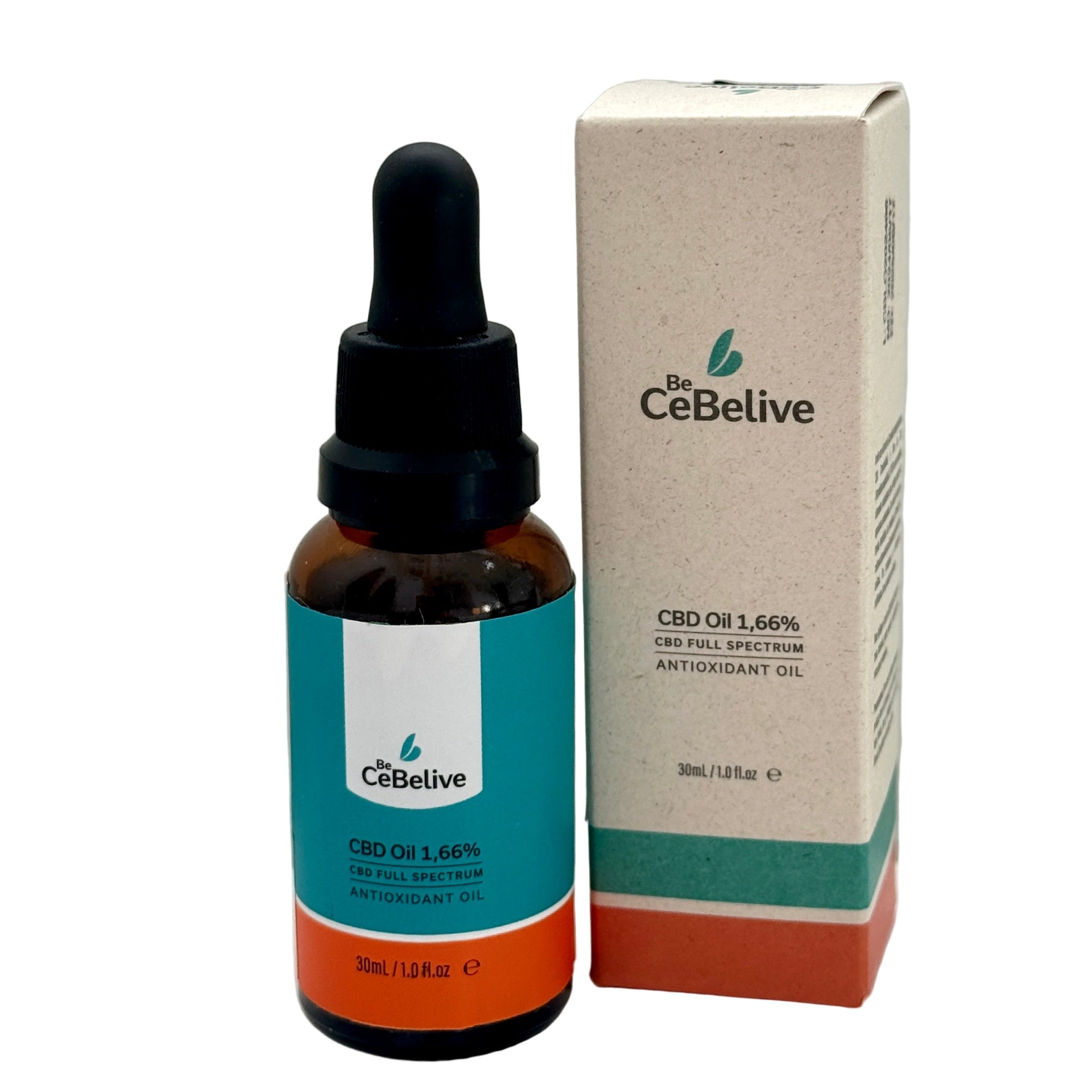 Off the Grind Daytime Balance 1.66% full-spectrum CBD oil bottle with graduated dropper 